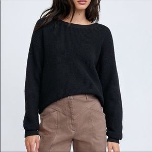 Aritzia Wilfred Free Isabelli Sweater-Black-Size S
